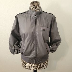 MEMBERS ONLY Grey Iconic Cafe Racer Style Jacket- sz Men's M/Women's L